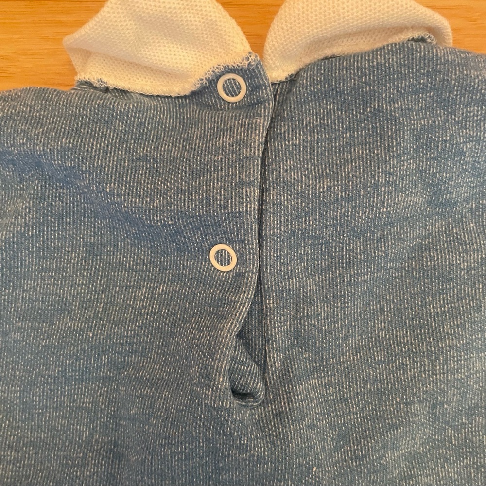 Vintage Babygro By Gerber One Piece Blue Nautical Seahorses  Size 18-27lbs - Picture 4 of 12